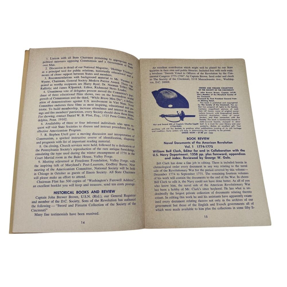 1966 Heritage Trustees Sons of the Revolution Booklet Tennessee Provenance - Picture 5 of 8